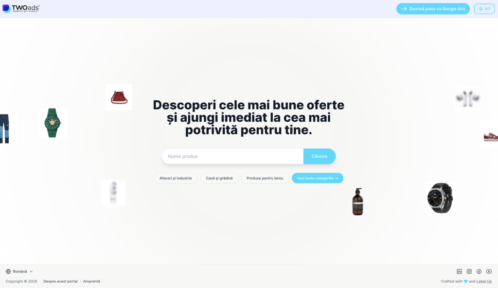 Am lansat CSS-ul TWOads: până la 20% cost mai mic în Google Shopping