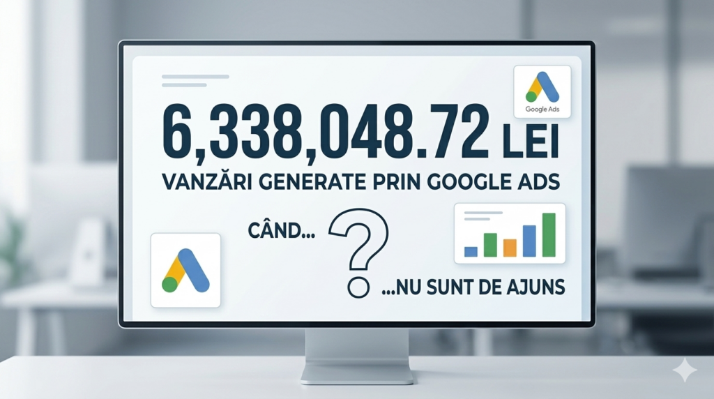 Cand 6,338,048.72 lei vanzari generate prin Google ads nu sunt de ajuns