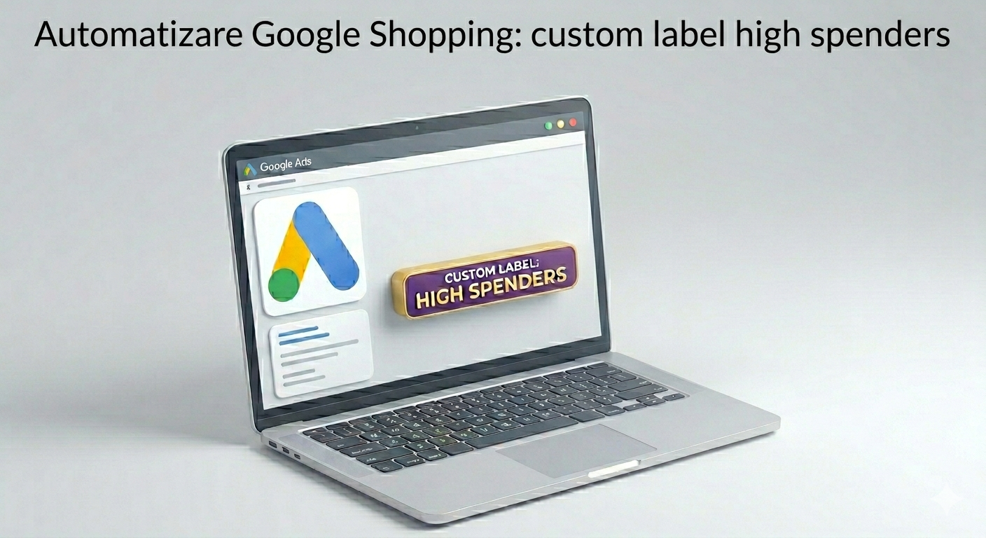 [VIDEO] Cum oprești risipa în Google Shopping: Automatizarea Custom Label „High Spenders”